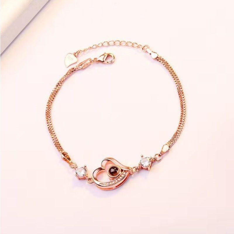 Personalized Heart Bracelet