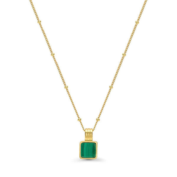 Mika Malachite Pendant Necklace