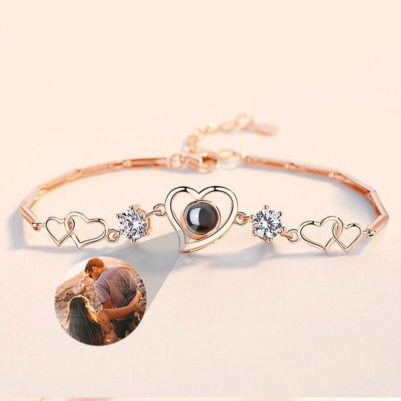 Personalized Heart to Heart Bracelet
