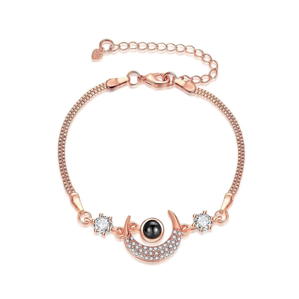 Personalized Star Moon Bracelet