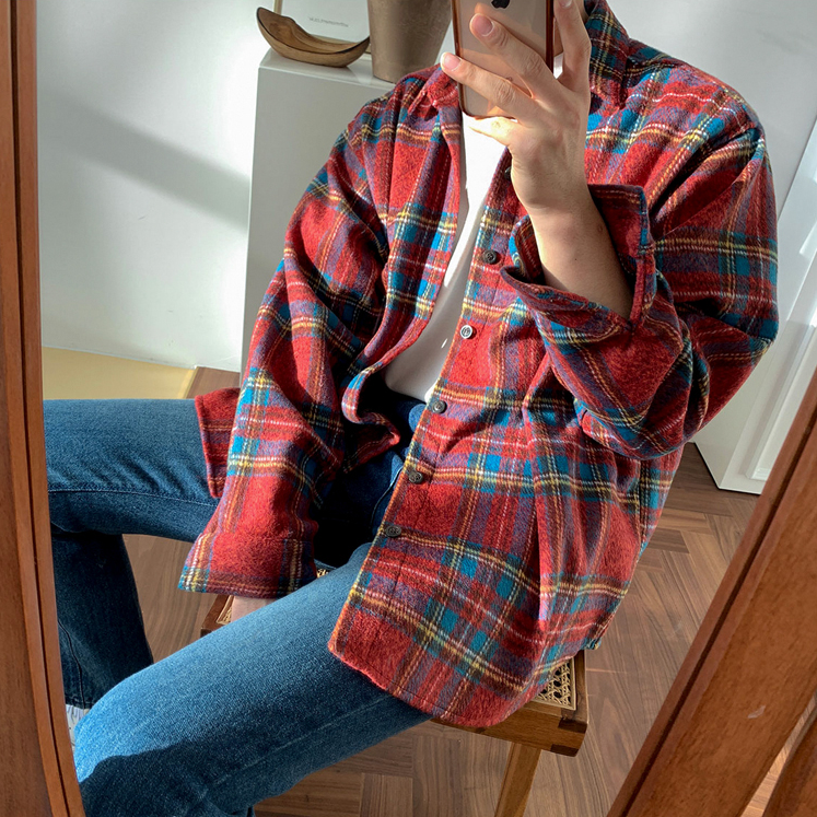 RT No. 2523 WOOLEN PLAID SHIRT