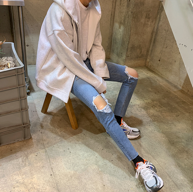 RT No. 2818 BASIC ZIP-UP HOODIE