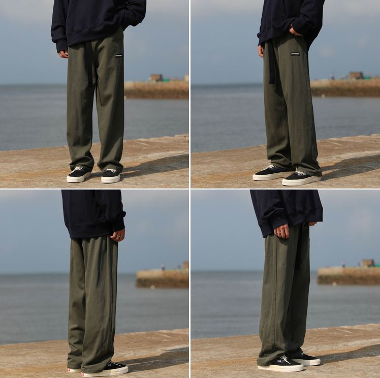 RT No. 5353 CASUAL WIDE STRAIGHT PANTS