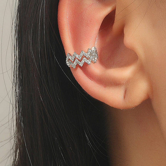 The Jessie Zig Zag Cuff Earrings