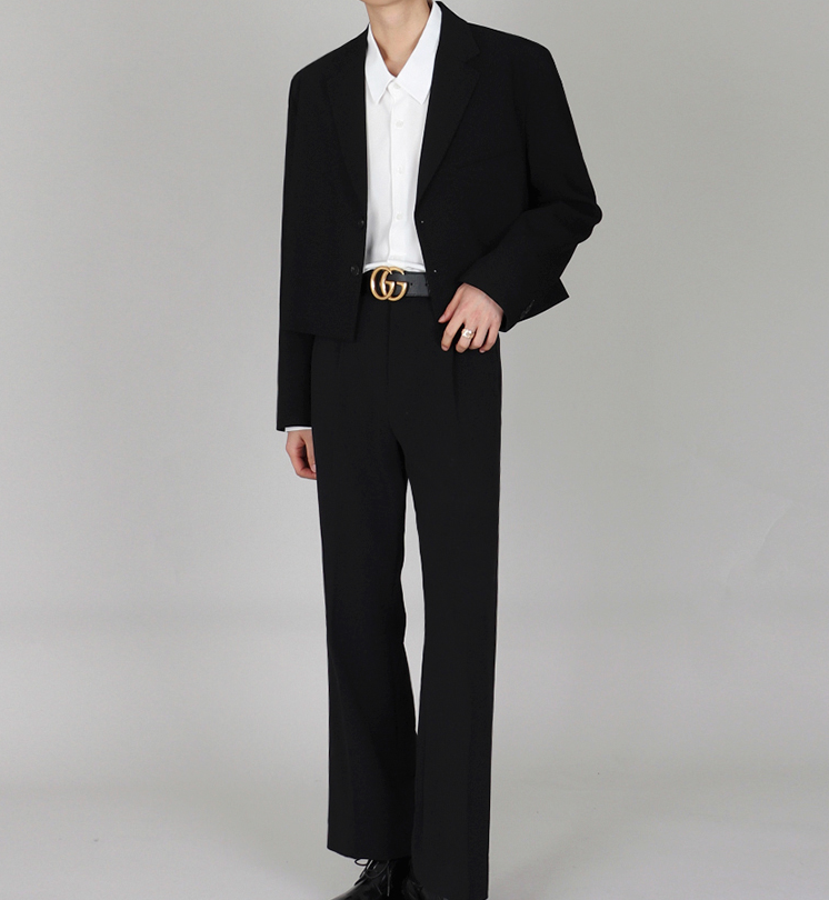 RT No. 4184 CROPPED BLAZER SUIT