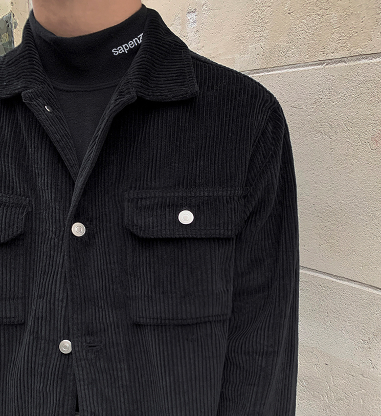 RT No. 2520 BLACK CORDUROY JK