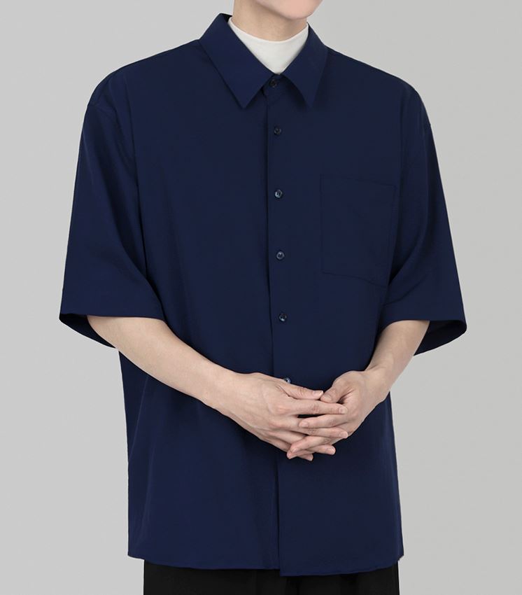 RT No. 1756 HALF SLEEVE BUTTON UP SHIRT