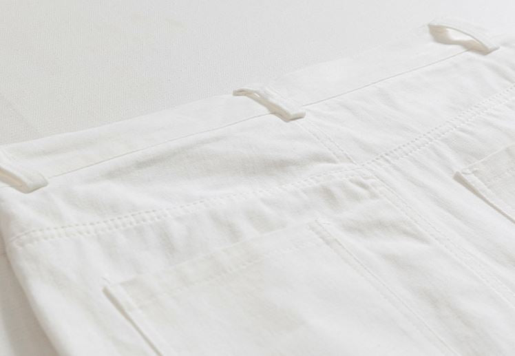 RT No. 4278 WHITE WIDE STRAIGHT JEANS