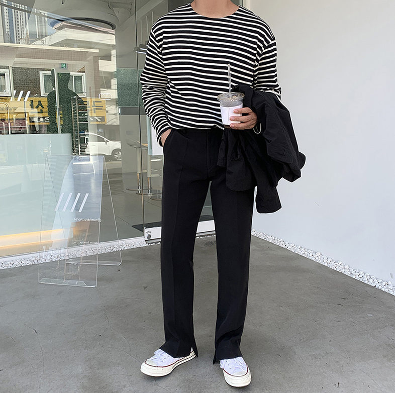 RT No. 4296 SPLIT CASUAL PANTS