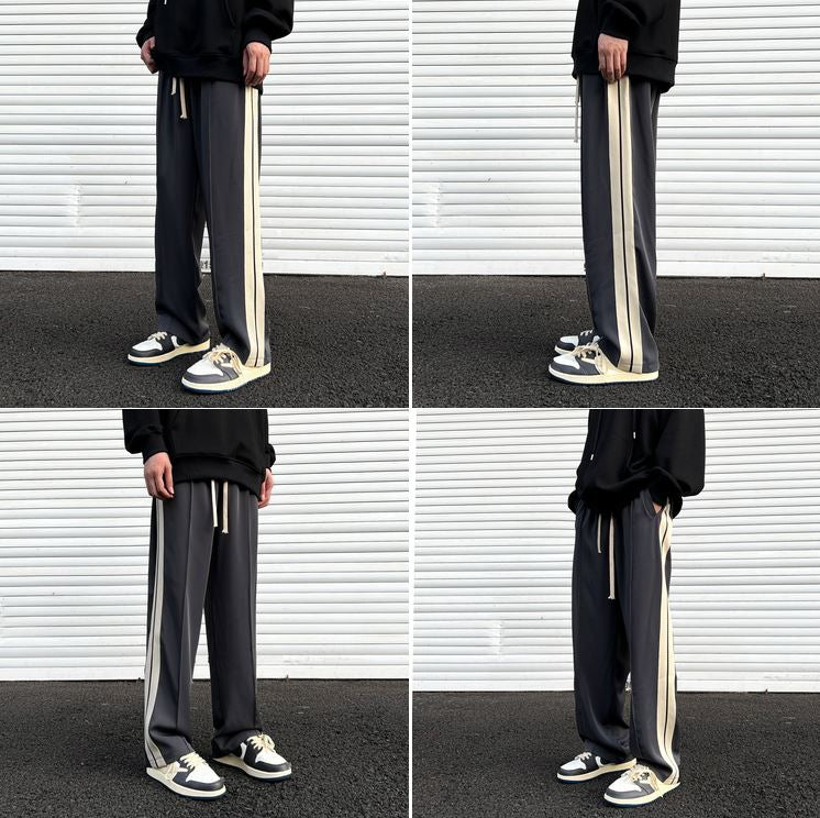 RT No. 5211 STRIPED STRAIGHT SWEATPANTS