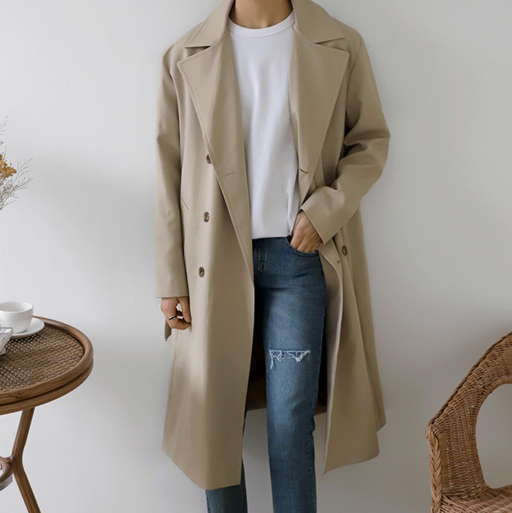 RT No. 2794 LIGHT BROWN TRENCH COAT