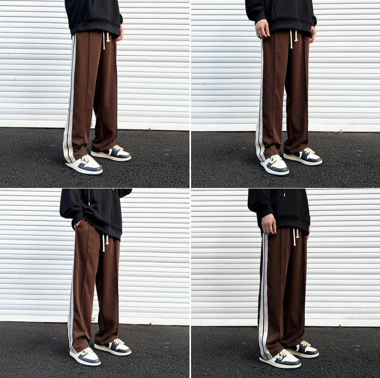 RT No. 5211 STRIPED STRAIGHT SWEATPANTS