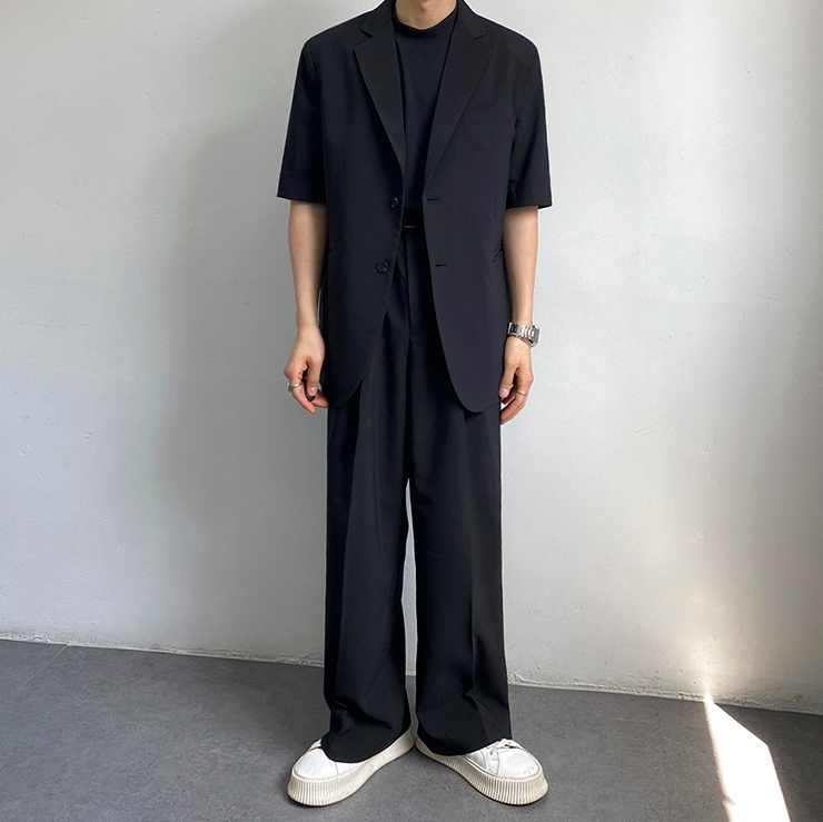 RT No. 1707 LOOSE WIDE SUIT PANTS