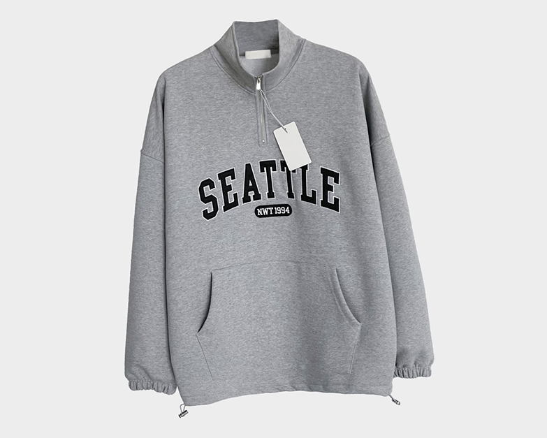 RT No. 4308 HALF ZIP-UP SEATTLE TURTLENECK SWEATER