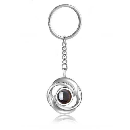 Personalized Circle Keychain