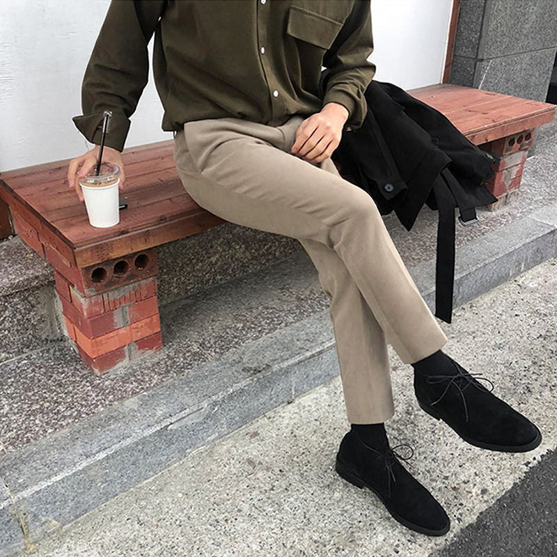 RT No. 3468 KHAKI SLIM STRAIGHT JEANS