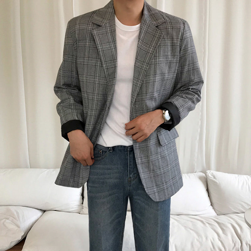 RT No. 1371 PLAID BLAZER