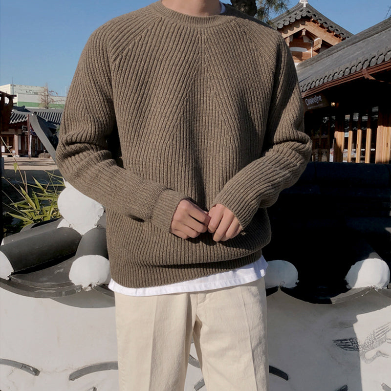 RT No. 4046 ROUNDNECK KNITTED SWEATER