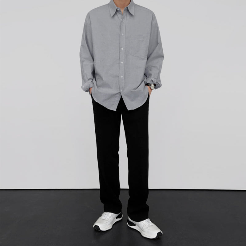 RT No. 2712 GRAY COLLAR SHIRT