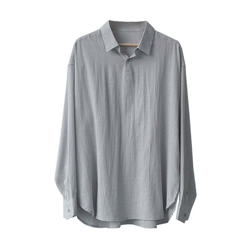 RT No. 2709 OVERSIZE PLEATED COLLAR LONGSLEEVE