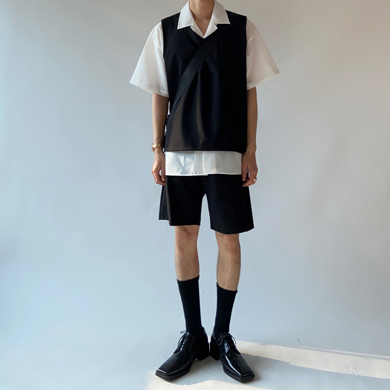 RT No. 5123 BLACK SLEEVELESS VEST