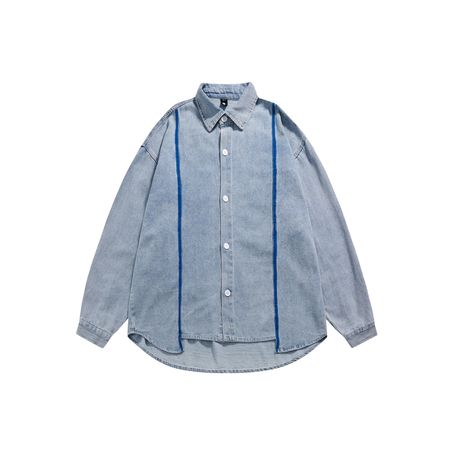 RT No. 5144 RECONSTRUCTED LETTER STITCHED DENIM SHIRT