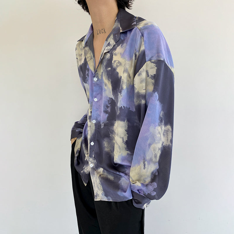 RT No. 1469 TIE DYED V-NECK SHIRT