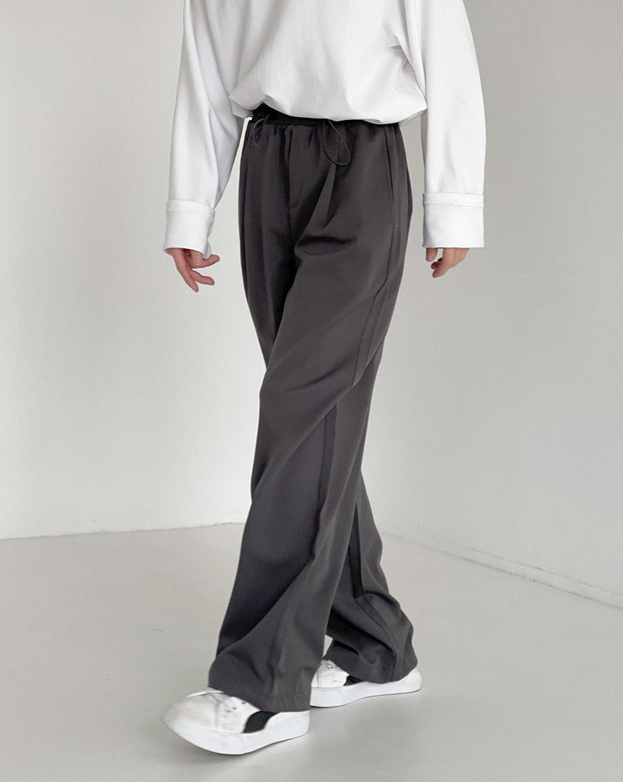 RT No. 5136 WIDE STRAIGHT DRAWSTRING PANTS