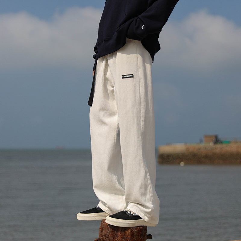 RT No. 5353 CASUAL WIDE STRAIGHT PANTS