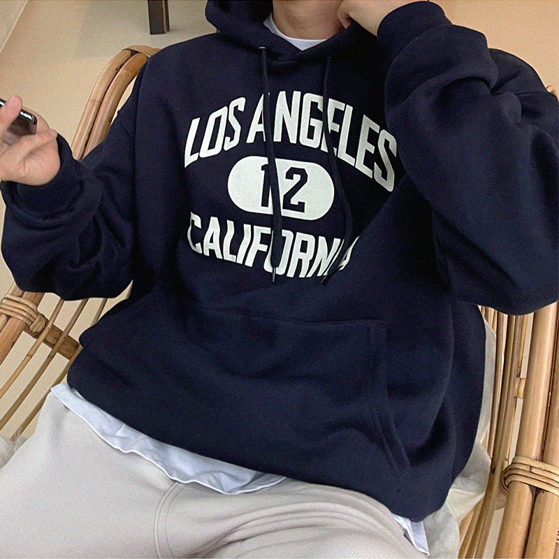 RT No. 5275 LOS ANGELES LETTERED HOODIE