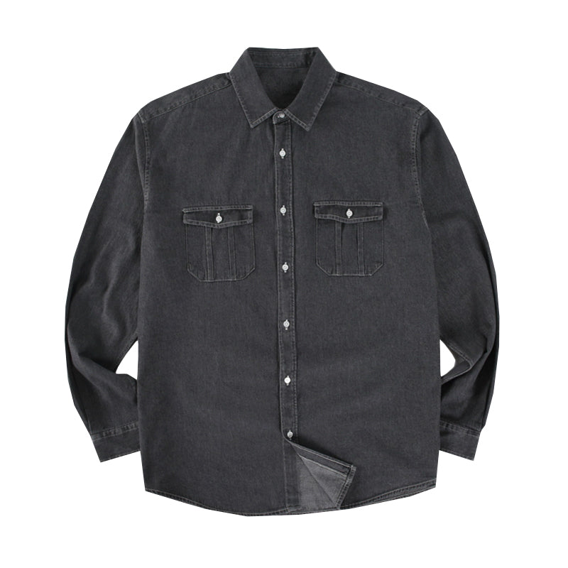 RT No. 1370 GRAY DENIM SHIRT