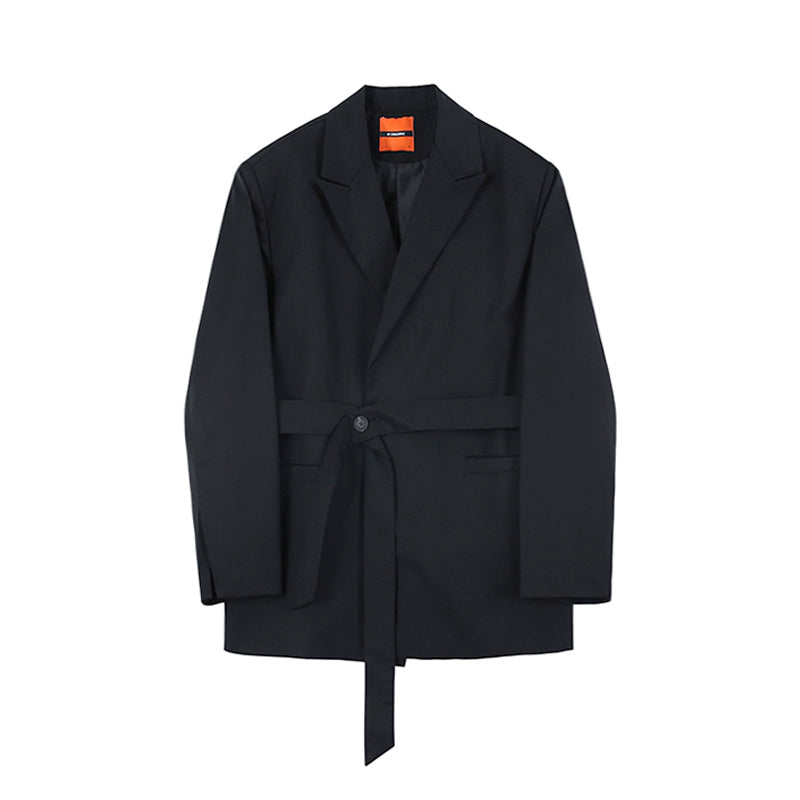 RT No. 2583 BELT BLAZER SUIT JK