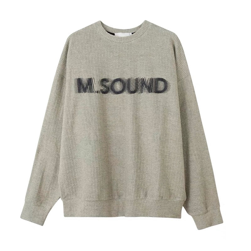 RT No. 5457 LETTERED KNITTED SWEATER