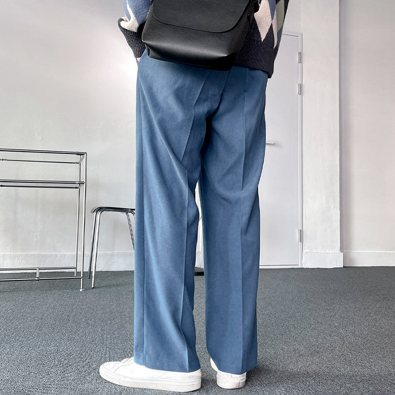 RT No. 3205 BLUE WIDE STRAIGHT PANTS