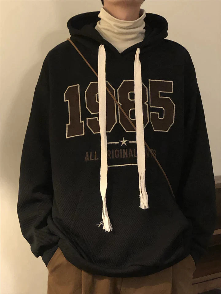 RT No. 5464 KNITTED 1985 EMBROIDERED NUMBERED HOODIE