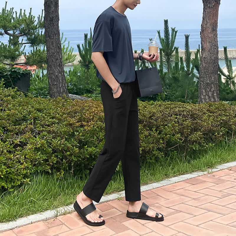 RT No. 1771 ANKLE WIDE STRAIGHT PANTS