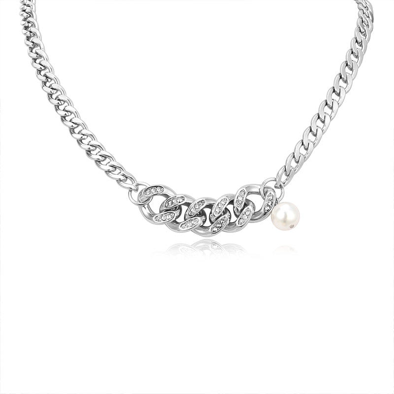 SINGLE PEARL CHAIN NECKLACE