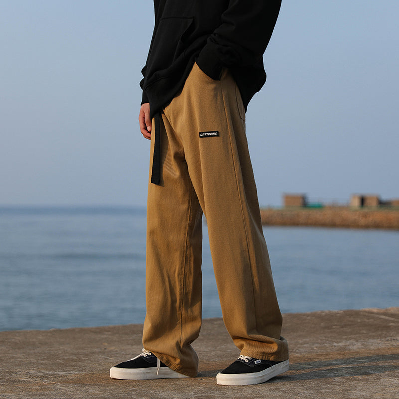 RT No. 5353 CASUAL WIDE STRAIGHT PANTS