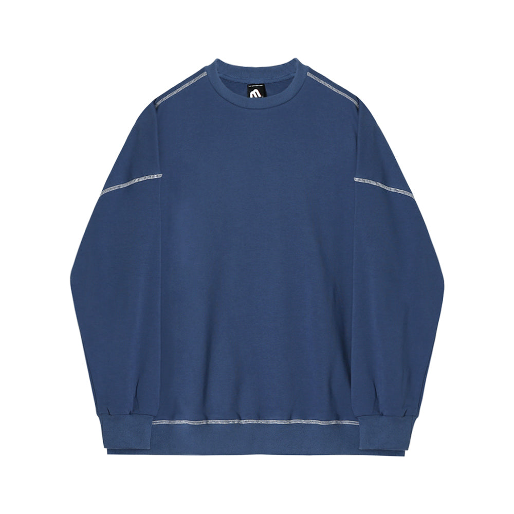 RT No. 5292 OUTLINE STITCHED PULLOVER SWEATER