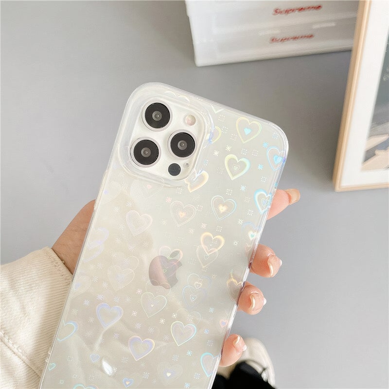 ® Holographic Hearts Case