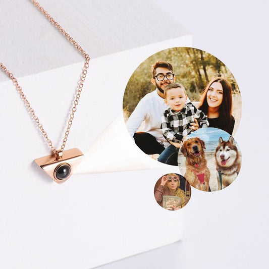 Personalized Triangle Necklace